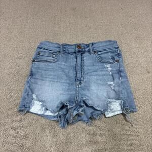 American Eagle Outfitters Shorts Blue Pockets Women’s Size 4